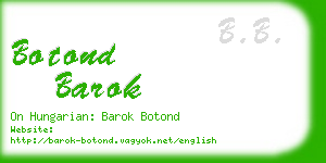 botond barok business card